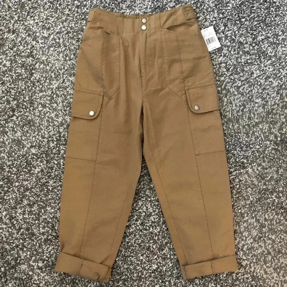 Avec Les Filles Khaki High Waist Cargo Pants - Picture 2 of 15